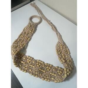 Tommy Bahama Braided Beaded Center Belt One Size Women - USED